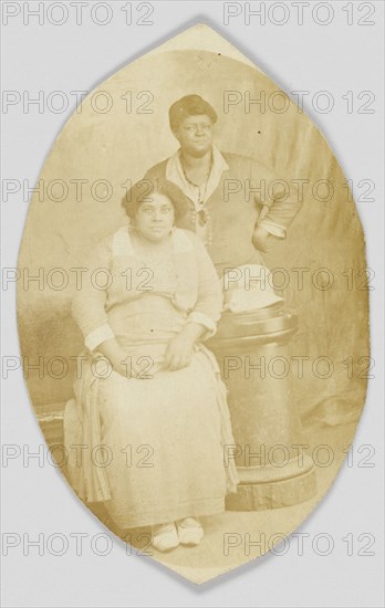 Photographic postcard of two unidentified women, 1918-1930. Creator: Unknown.