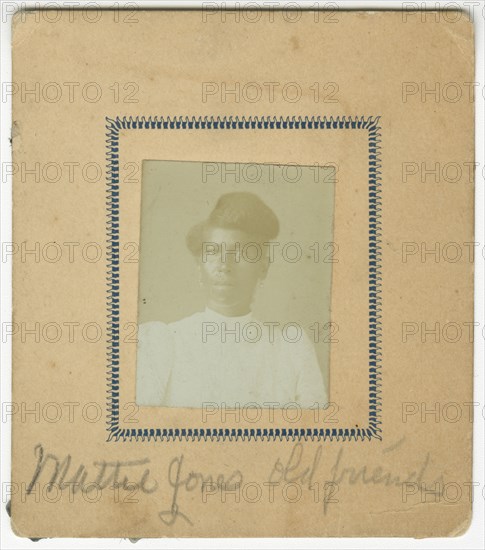 Photograph of Mattie Jones, ca. 1870. Creator: Unknown.