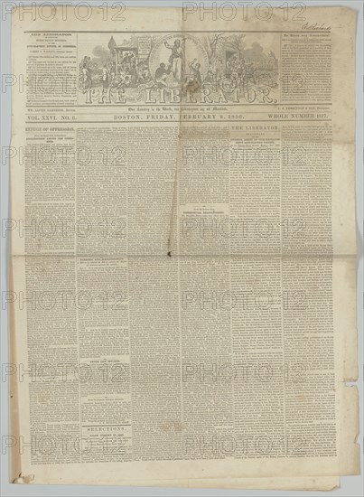 The Liberator, Vol. XXVI, No. 6, February 8, 1856. Creator: Unknown.