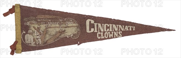 Pennant for the Cincinnati Clowns, 1943 - 1945. Creator: Unknown.