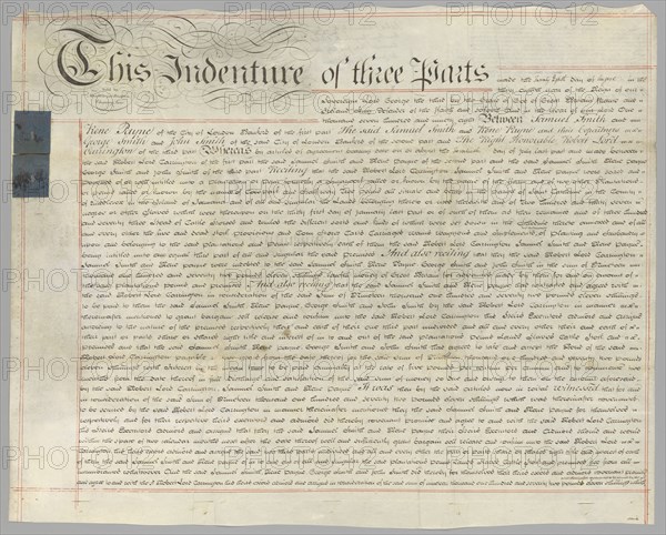 Deed of sale including 237 enslaved persons in transaction, August 20, 1798. Creator: Unknown.