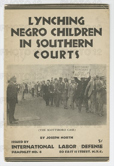 Lynching Negro Children in Southern Courts, 1931. Creator: Unknown.