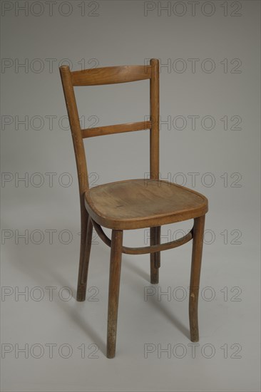 Wood chair used at Club Harlem, Atlantic City, 1955-1975. Creator: Unknown.