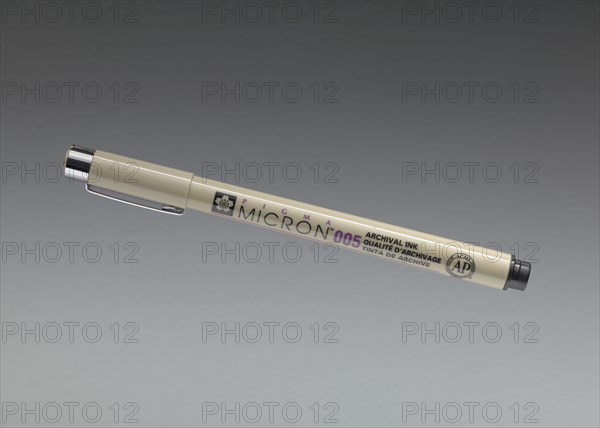 Micron pen used by architect Michael Marshall, ca. 2013. Creator: Sakura Color Products Corporation.