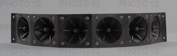 Tweeter speakers used as part of a DJ setup, 1990s. Creator: Also/Miyako Technology Co..