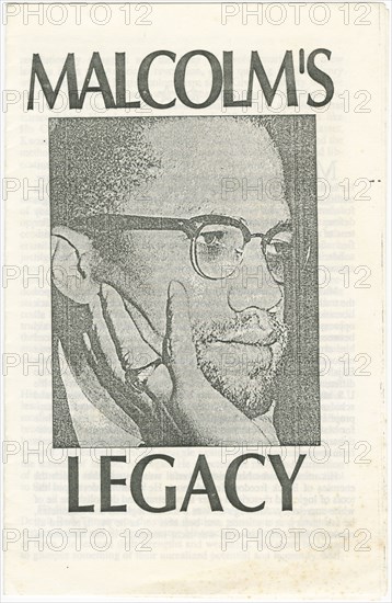 Malcolm's Legacy, after 1965. Creator: Unknown.