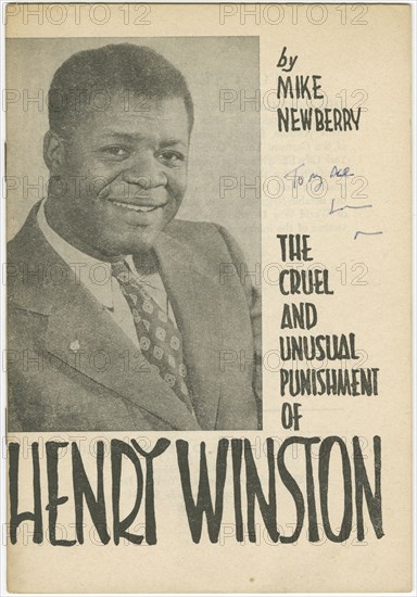 'The Cruel and Unusual Punishment of Henry Winston', 1958-1961. Creator: Unknown.
