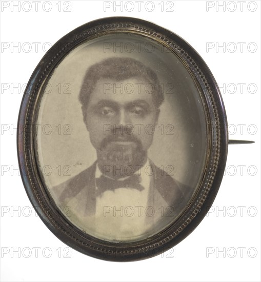 Pinback button featuring a campaign portrait of Senator William B. Nash, ca. 1868. Creator: Unknown.