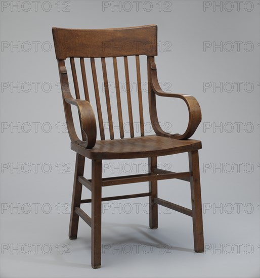 Bentwood armchair from a church in Tulsa, Oklahoma, late 19th-early 20th century. Creator: Unknown.