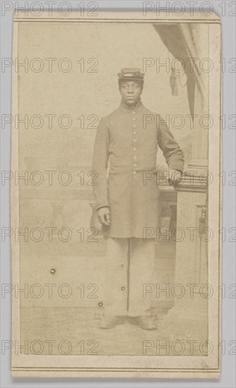 Carte-de-visite of an unidentified Union soldier, 1862-1884. Creator: Henry C. Cushing.