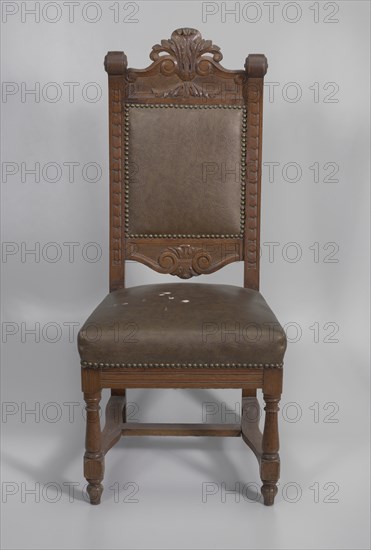 Pulpit chair from Saint Augustine Catholic Church of New Orleans, 20th century. Creator: Unknown.