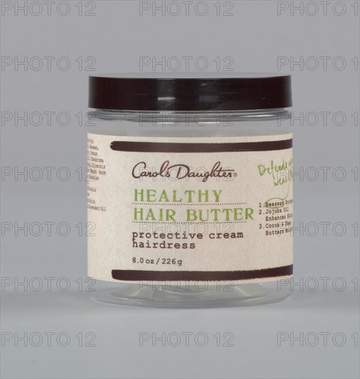 Jar for Carol's Daughter Healthy Hair Butter, ca. 2014. Creator: Carol's Daughter.