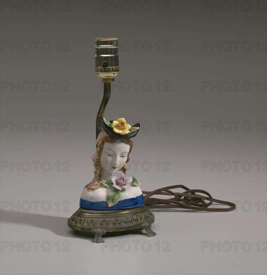 Lamp base from Mae's Millinery Shop, 1941-1994. Creator: Unknown.