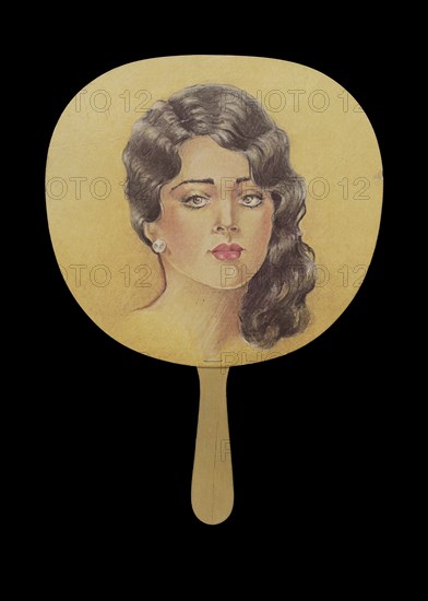 Advertising fan from the Cotton Club, 1923-1935. Creator: Unknown.