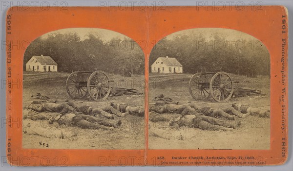 552. Dunker Church, Antietam, September 17, 1862, 1862. Creator: Alexander Gardner.