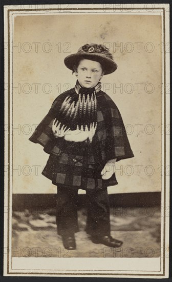 Carte-de-visite portrait of Willy Hall, ca. 1860. Creator: Unknown.