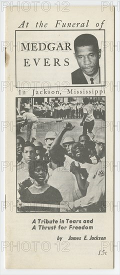 'At the Funeral of Medgar Evers in Jackson...A Tribute in Tears and a Thrust for Freedom', 1963. Creator: Unknown.