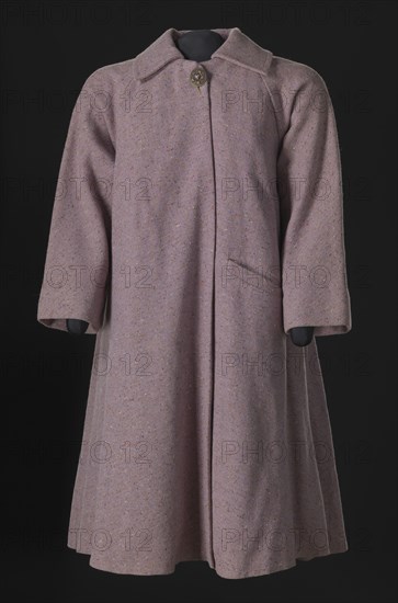 Lavender tweed swing coat designed by Arthur McGee, mid 20th-late 20th century. Creator: Arthur McGee.