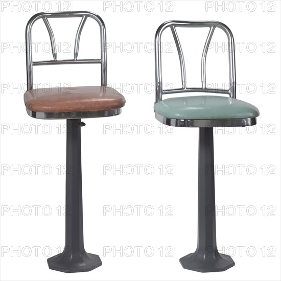 Lunch counter stools from Greensboro, North Carolina sit-ins, 1939-1960. Creator: Chicago Hardware Foundry Co..