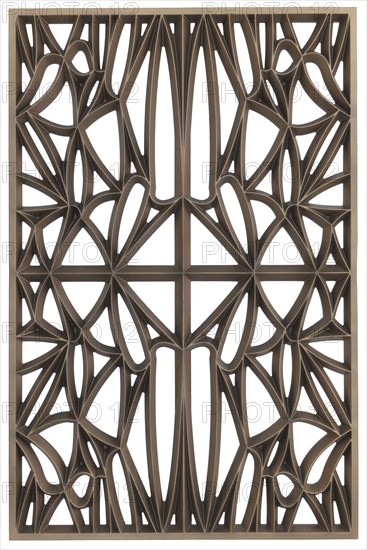 Corona panel designed for NMAAHC (Type A: 65% opacity), ca. 2013. Creators: Peerless Pattern Works, Morel Industries, Dura Industries, Northstar Contracting.