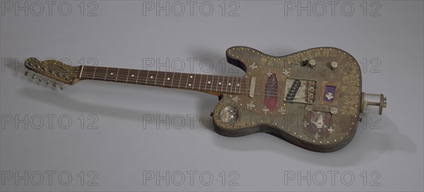 Voodoo Guitar "Marie" made by Don Moser with debris from Hurricane Katrina, 2005. Creator: Don Moser.