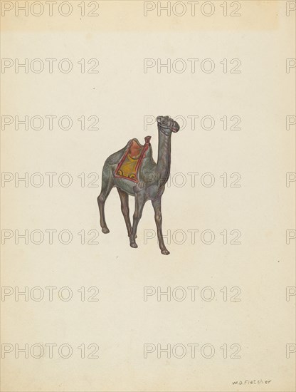 Bank Camel, c. 1940. Creator: William O. Fletcher.