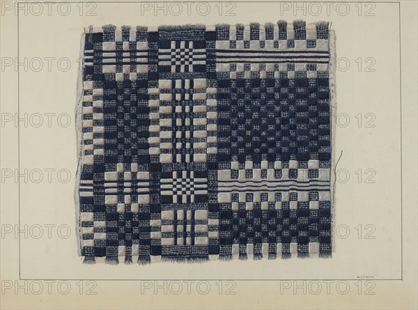 Blue and White Homespun, c. 1937. Creator: William O. Fletcher.
