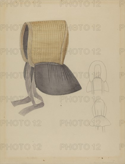 Bonnet, c. 1936. Creator: Bessie Forman.