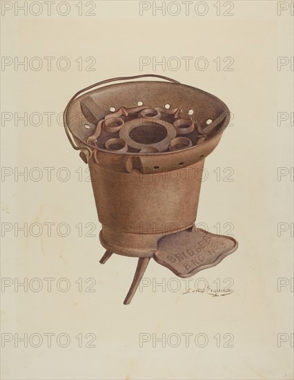 Brazier, c. 1939. Creator: Sarkis Erganian.