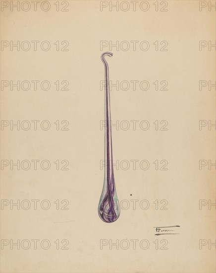 Button Hook, c. 1938. Creator: Frank Fumagalli.