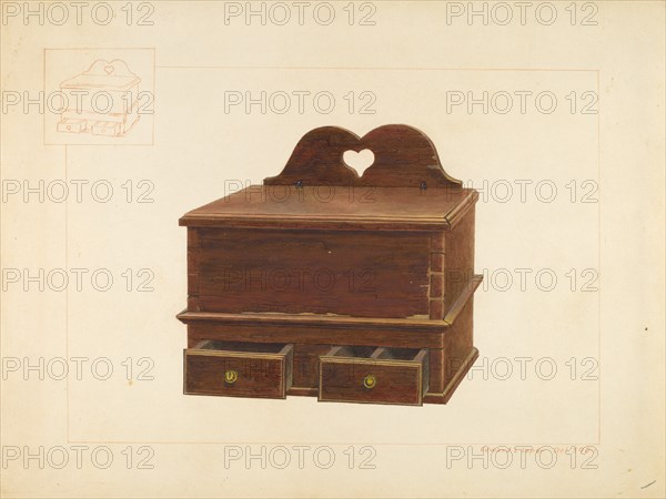 Cabinet Spice Box, c. 1938. Creator: Edward L Loper.