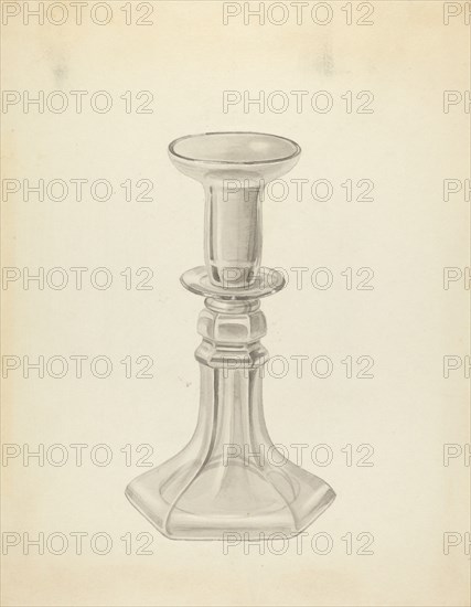 Candlestick, c. 1937. Creator: John Fisk.