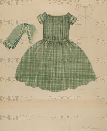 Child's Dress, 1935/1942. Creator: Bessie Forman.