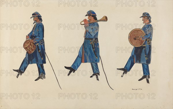 Civil War Soldiers, 1935/1942. Creator: George File.