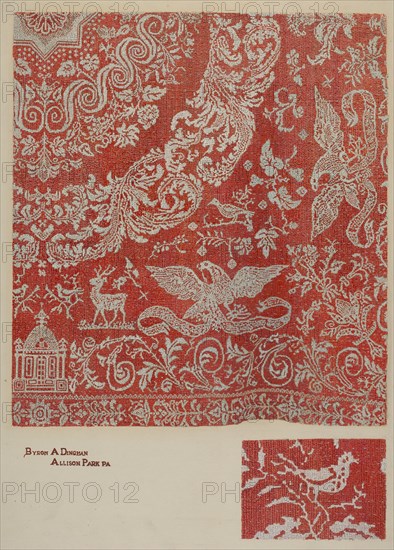 Coverlet, c. 1941. Creator: Byron Dingman.