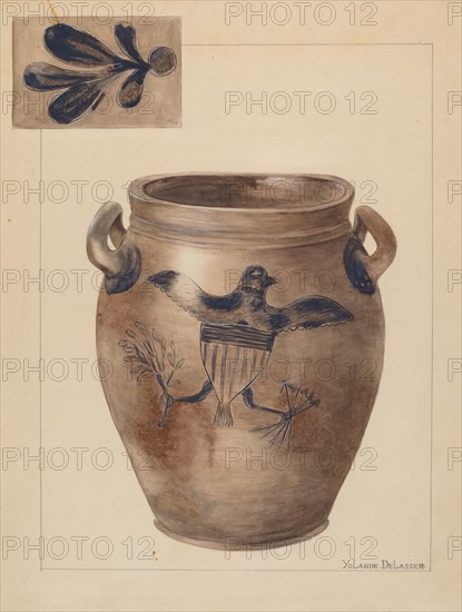 Crock, 1935/1942. Creator: Yolande Delasser.