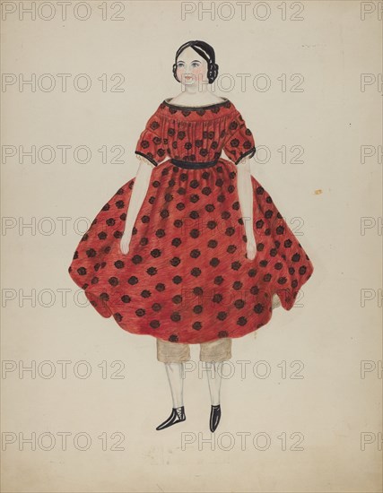 Doll with China Head, 1935/1942. Creator: Mary Fitzgerald.