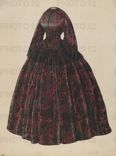 Dress, 1935/1942. Creator: Bessie Forman.