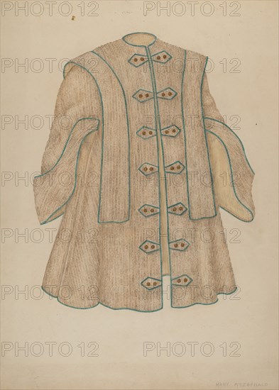 Evening Cloak, c. 1940. Creator: Mary Fitzgerald.