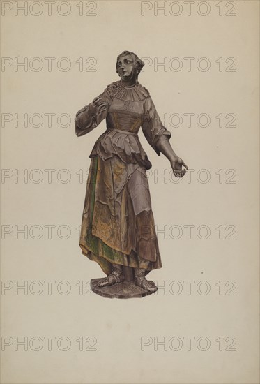 Female Figurehead, c. 1939. Creator: Betty Fuerst.