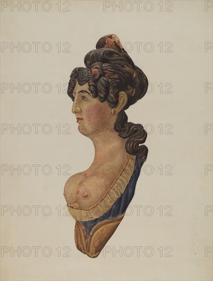 Figurehead, c. 1940. Creator: Betty Fuerst.