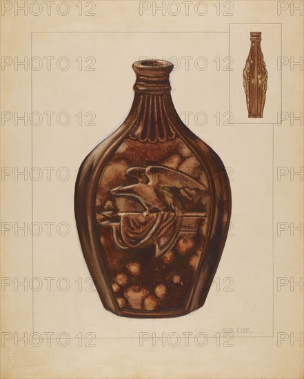 Flask, 1936. Creator: John Fisk.