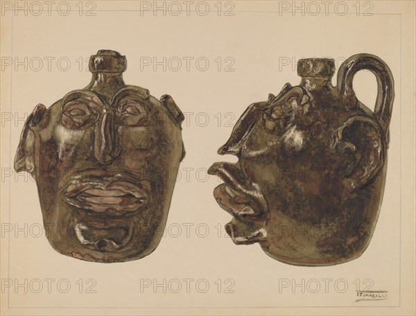 Grotesque Jug, c. 1936. Creator: Frank Fumagalli.