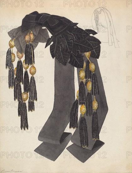 Headdress, c. 1937. Creator: Bessie Forman.