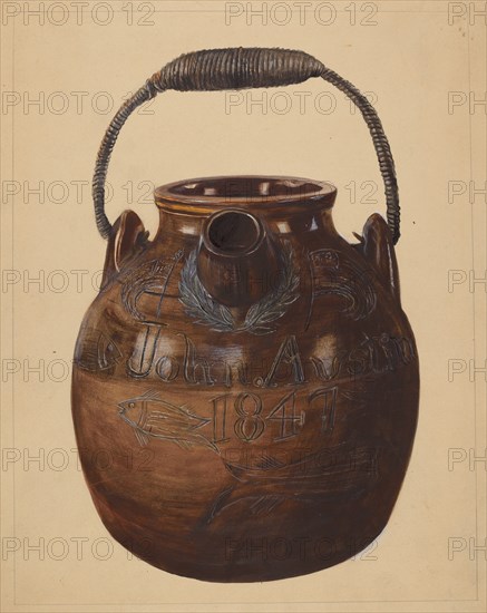 Jug for Batter, c. 1936. Creator: Yolande Delasser.