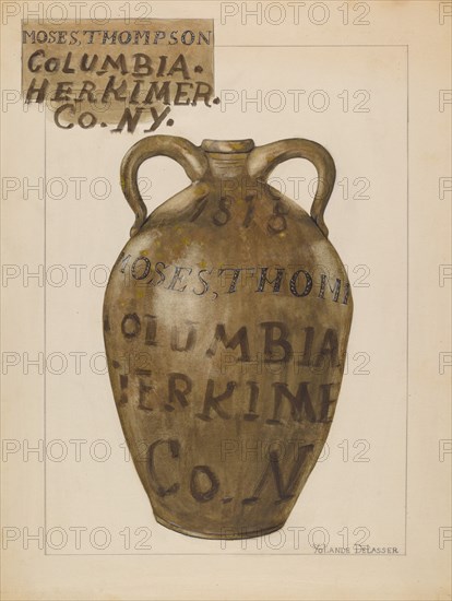 Jug, c. 1936. Creator: Yolande Delasser.
