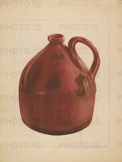 Jug, c. 1936. Creator: Bessie Forman.