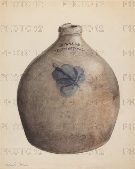 Jug, c. 1937. Creator: Yolande Delasser.