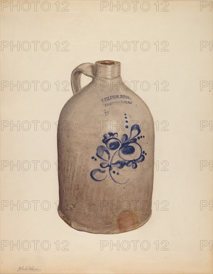 Jug, c. 1938. Creator: Yolande Delasser.