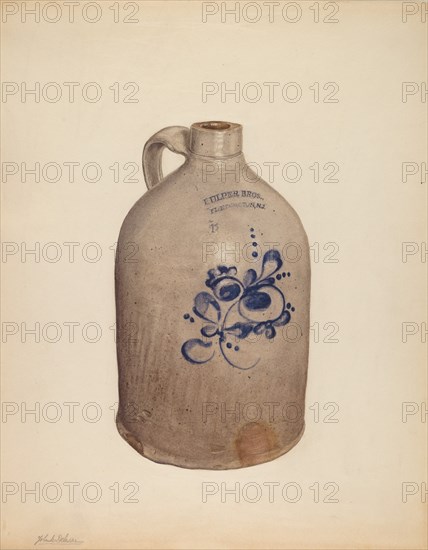 Jug, c. 1938. Creator: Yolande Delasser.